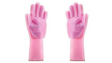 Combo 2 - Silicone Oven Mitt + Silicone Cleaning Gloves